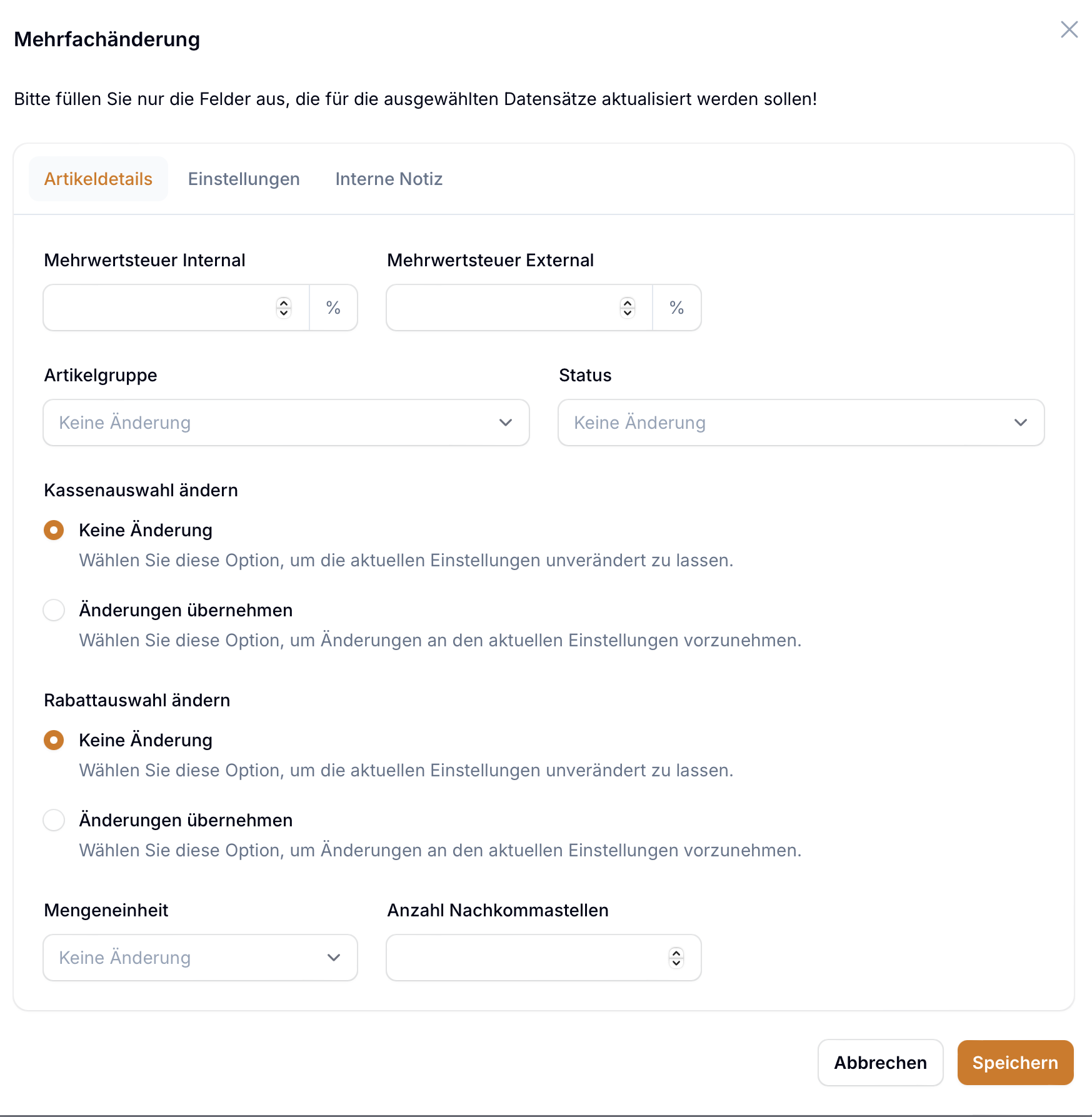 Mehrfachänderung Bild